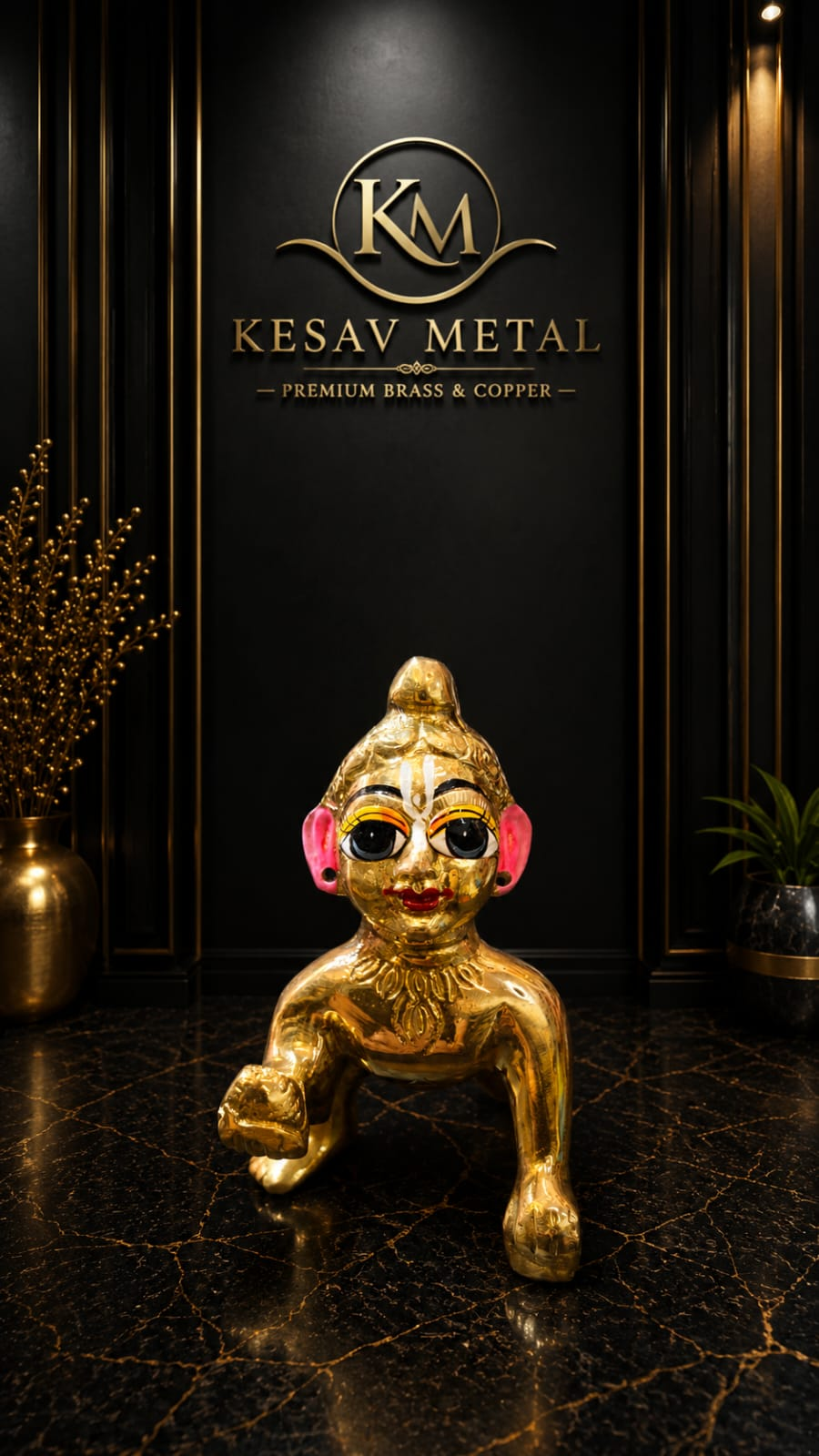 Pure Brass Laddu Gopal Ji-4 number-