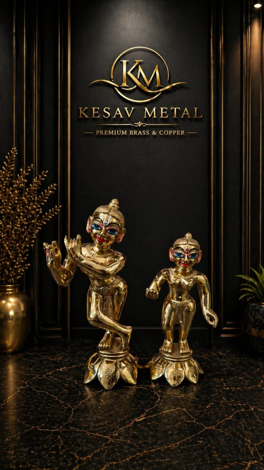 Super Fine Quality Radha Krishna idols--7 inch -2 kg approx